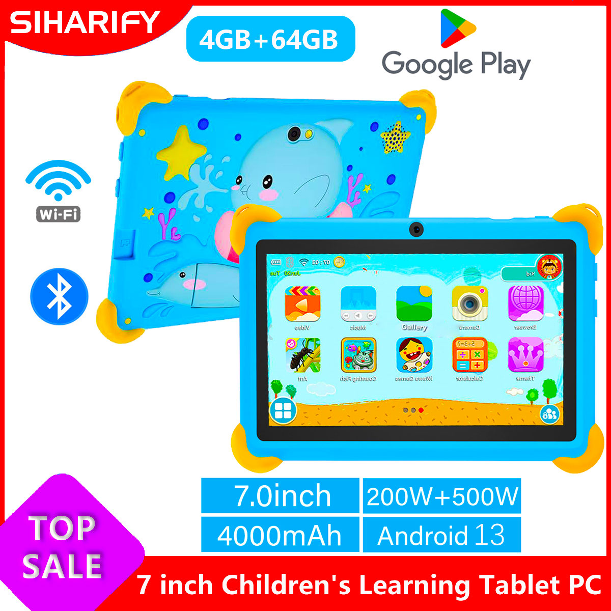Kids Education Tablets - Tablet Anak 7 Inci 5G Android