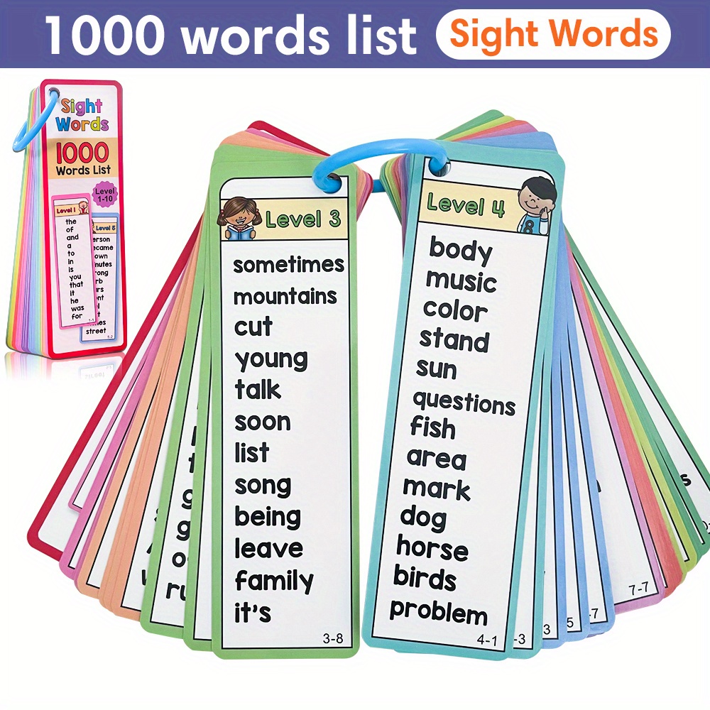 Kids Education Activities - Kartu Flash 1000 Kata Penglihatan untuk