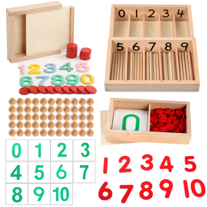 Kids Education Number - Mainan Math Montessori untuk anak, kotak