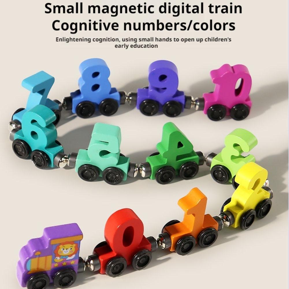 Set Kereta Angka Magnetik Kayu - Kids Education Number ulasan dan harga
