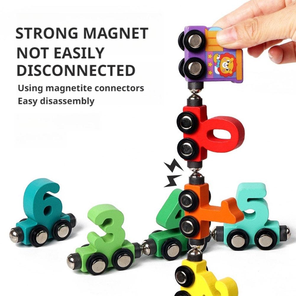 Set Kereta Angka Magnetik Kayu - Kids Education Number ulasan dan harga
