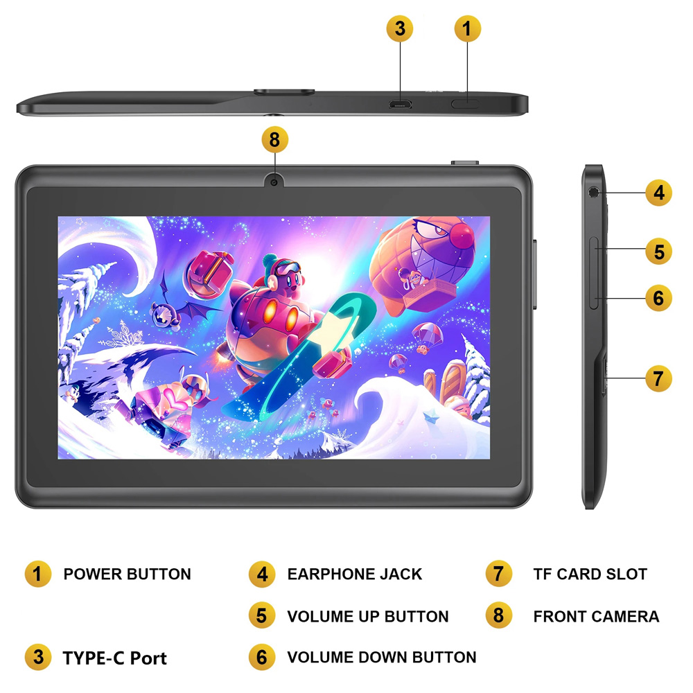 Diskon Besar Tablet Anak 7 Inc - Kids Education Tablets ulasan dan harga