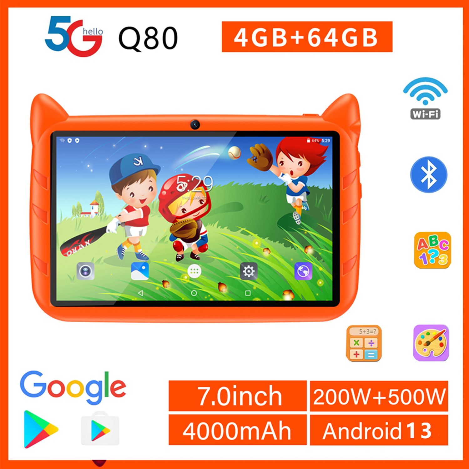 Tablet anak-anak 5G WiFi, Tabl - Kids Education Tablets ulasan dan harga