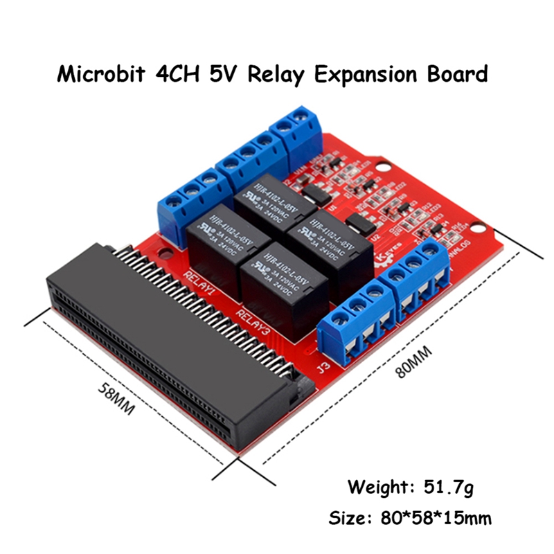 Modul Relay 4 Saluran Microbit - Kids Education Channel ulasan dan harga