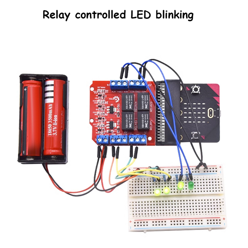 Modul Relay 4 Saluran Microbit - Kids Education Channel ulasan dan harga
