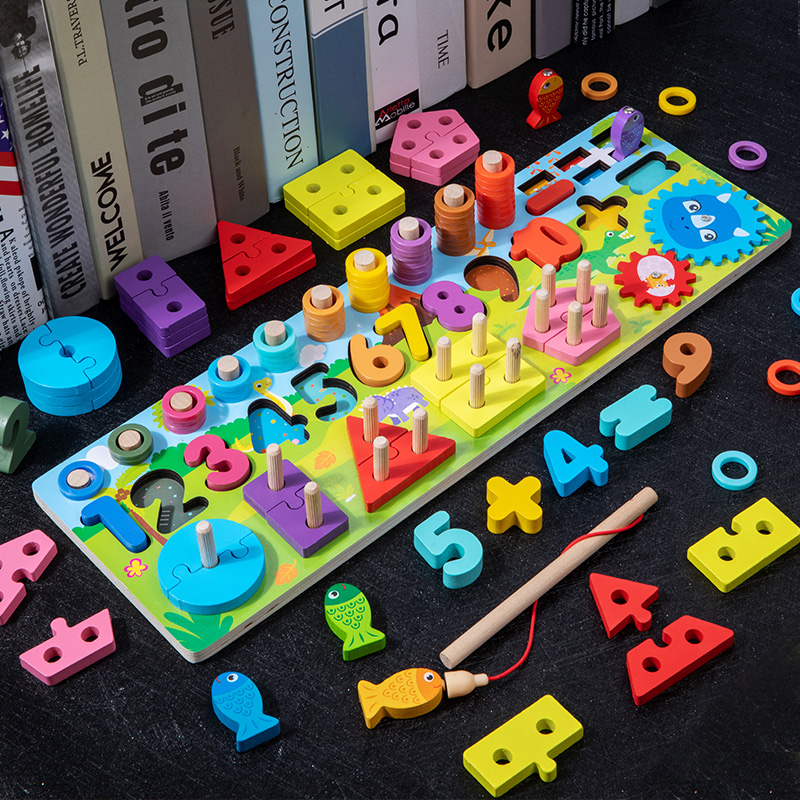 Montessori mainan kayu anak pa - Kids Education Number ulasan dan harga