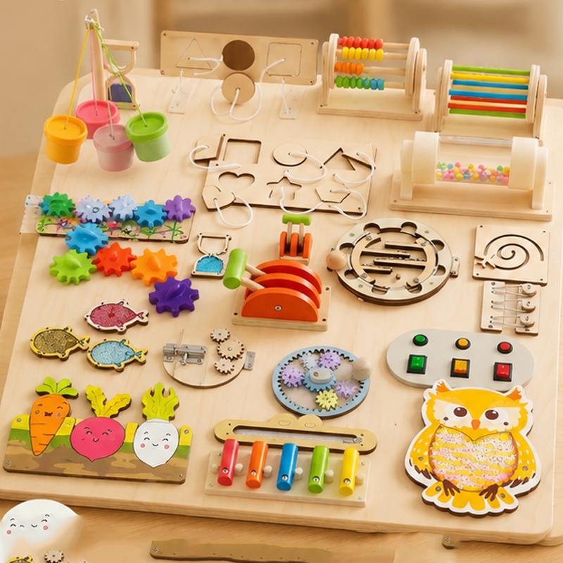 Aksesoris Papan Aktivitas Mont - Kids Education Activities ulasan dan harga